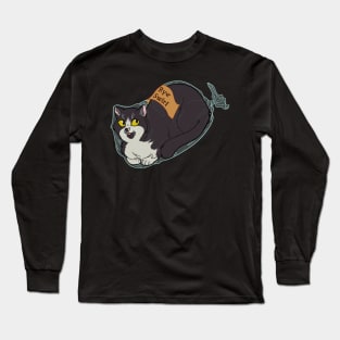 Catloaf: Rye Swirl (Tuxedo, L variant) Long Sleeve T-Shirt